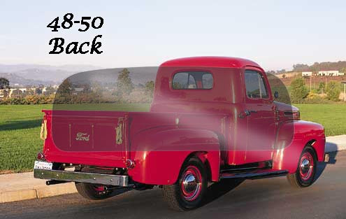 1948-50 Ford truck BACK GLASS